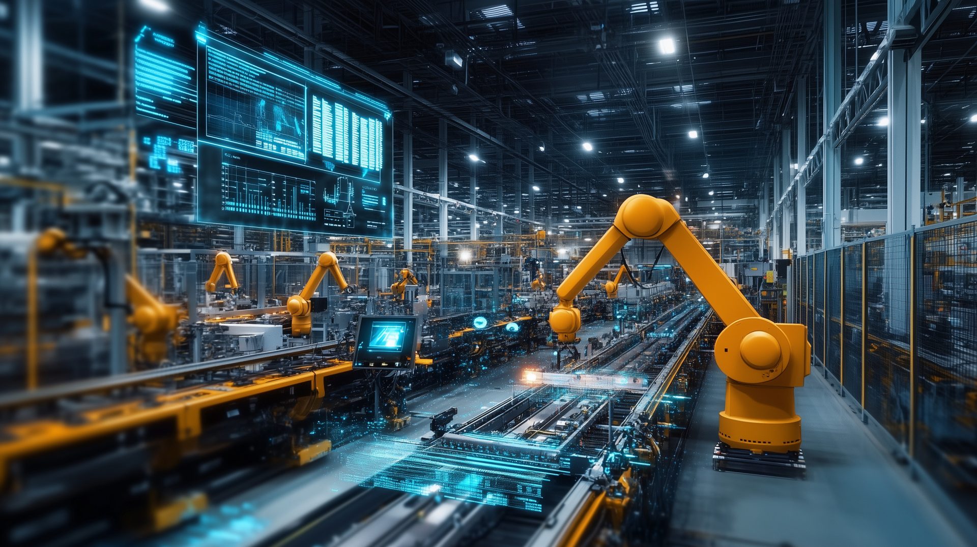 Automated Robotic Manufacturing in Modern Smart Factory