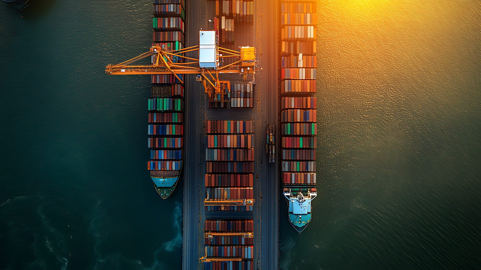 An advanced AI-driven logistics network optimizing global supply chains